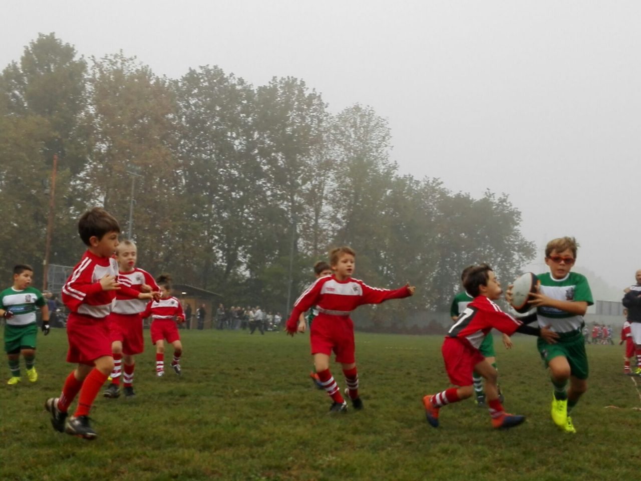 Rugby Monza, i "minibagai" in campo