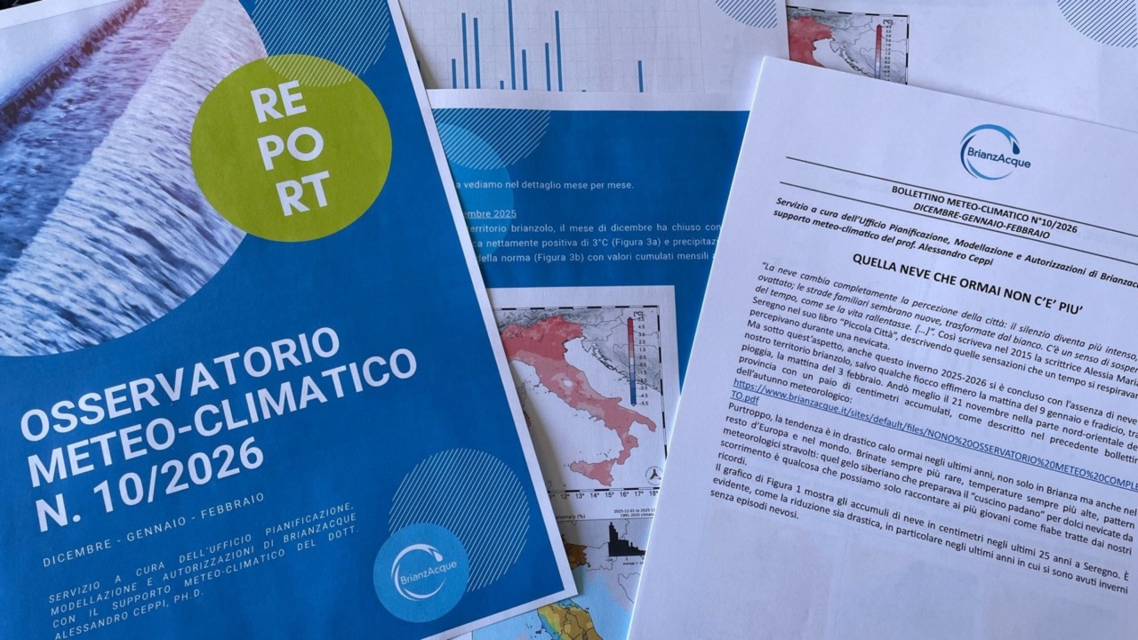 In Brianza la neve è quasi scomparsa: il nuovo bollettino di BrianzAcque