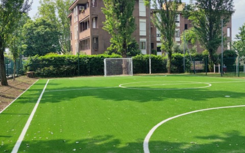 Inaugurato il nuovo campo da calcio al Giardino di via Luca della Robbia