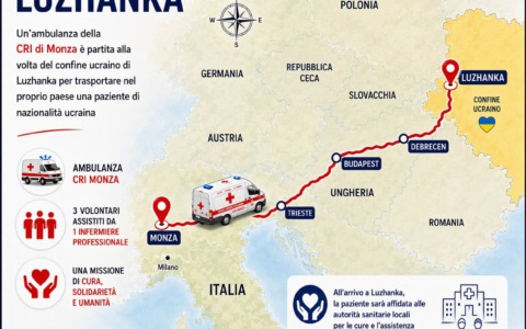 Da Monza a Kharkiv: la Croce Rossa accompagna una donna malata verso casa
