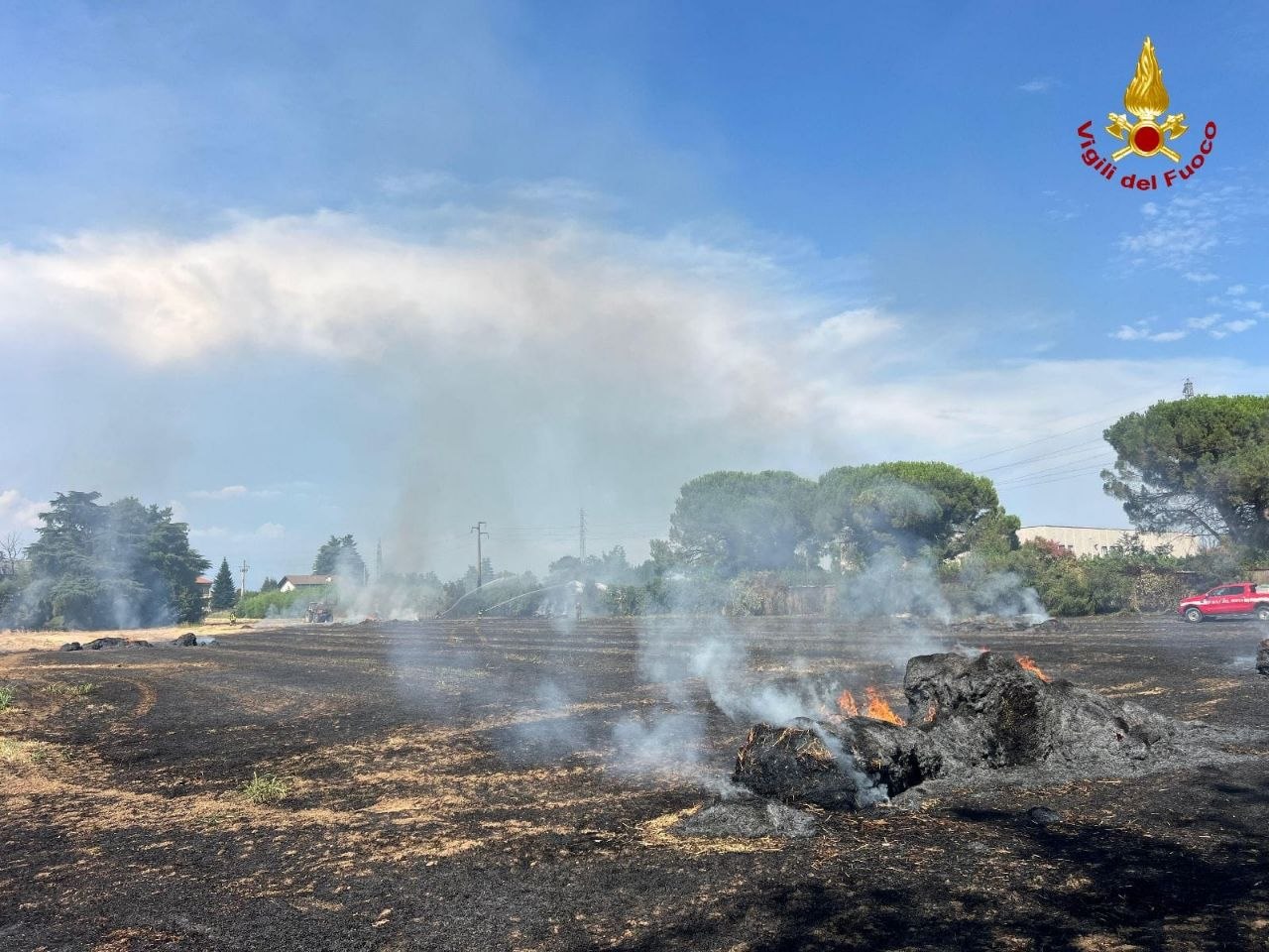 Incendi nei campi in Provincia di Monza e Brianza